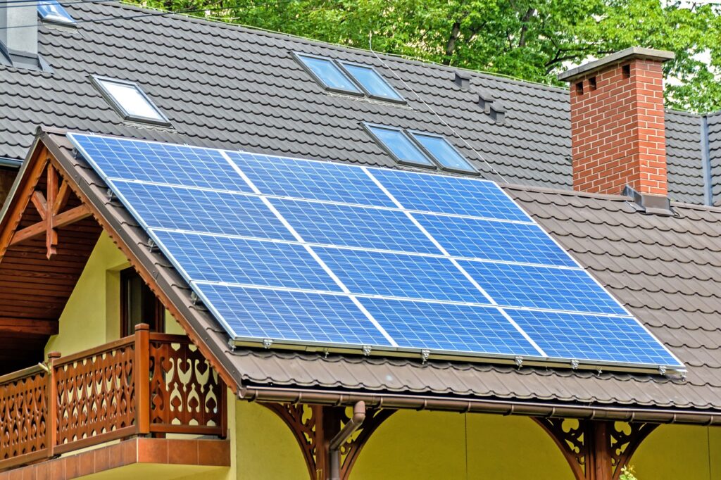 Panele słoneczne dom 100 m2